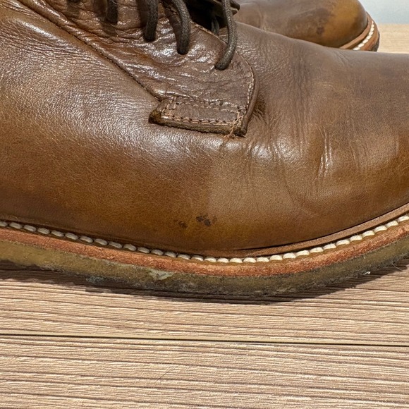 Frye John A Frye James Crepe Leather Oxford Mens Brown 10.5 D Derby Shoes 84608 main image 9